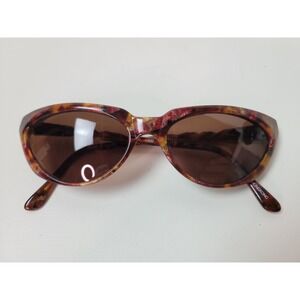 Hanae Mori Paris HM9 Sunglasses Red Tortoise Shell 145 Twisted Arms  Women's